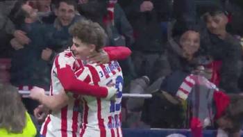 马竞半场3-0巴萨!马竞配合行云流水,小蜘蛛助攻卢卡曼推射破门